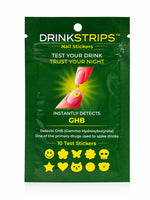 Load image into Gallery viewer, DRINKSTRIPS Drink Spike Detection Nail Stickers - 1 POUCH (10 STICKER TESTS)
