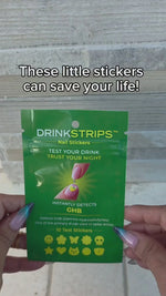 Load image into Gallery viewer, DRINKSTRIPS Drink Spike Detection Nail Stickers - 1 POUCH (10 STICKER TESTS)
